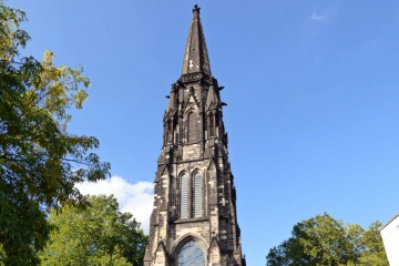 Die evangelsiche Christuskirche in der Innenstadt gilt als Mahnmal gegen den Krieg